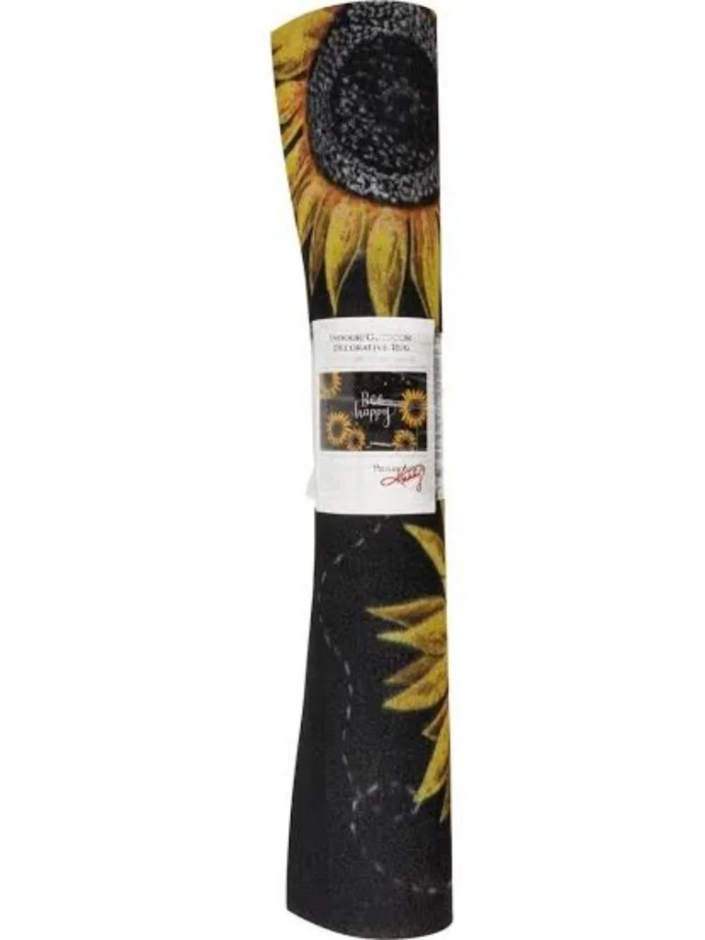 Rug Indoor Outdoor Doormat Bumblebees Bees Sunflowers Bee Happy Welcome Mat